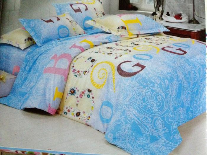 Ecological cotton active printing three - piece bedding set home textile manufacturers direct sales
