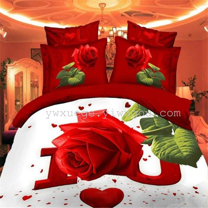 Bedding set of four export 3D four piece set