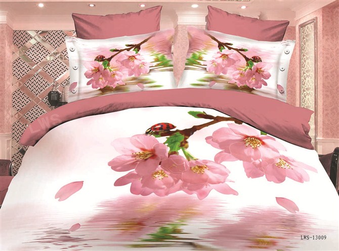 Twill 3D printed wedding supplies four-piece bedding set
