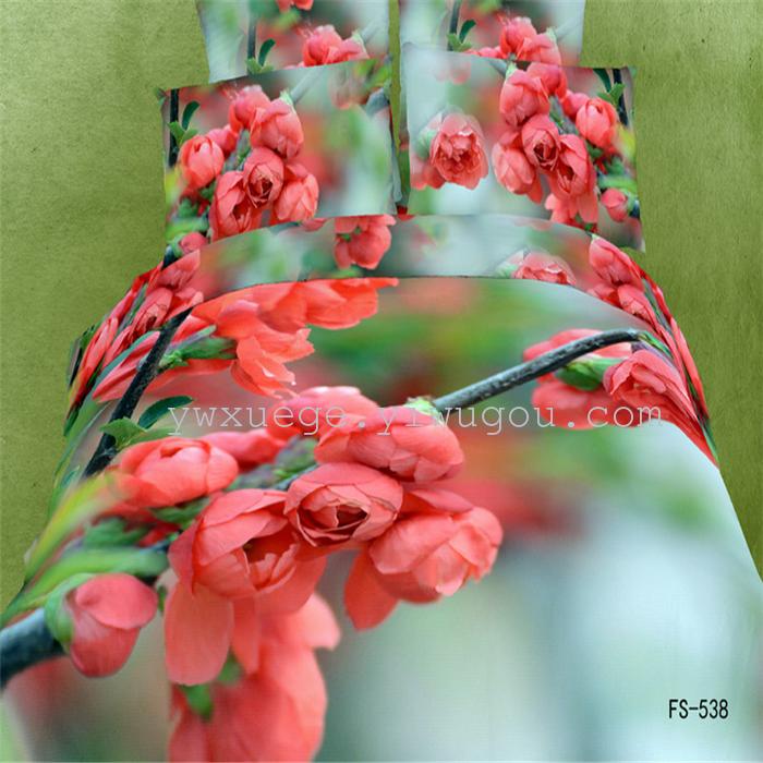 Snow Pigeon 4-pc 5D activity cotton stereoscopic 3 d version painting bedding set manufacturers selling