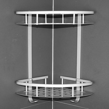 Space Aluminum Towel Rod Simple Bathroom Single Layer Hanging Rod Wall Storage Punch-Free Slipper Rack Bathroom Towel Rod