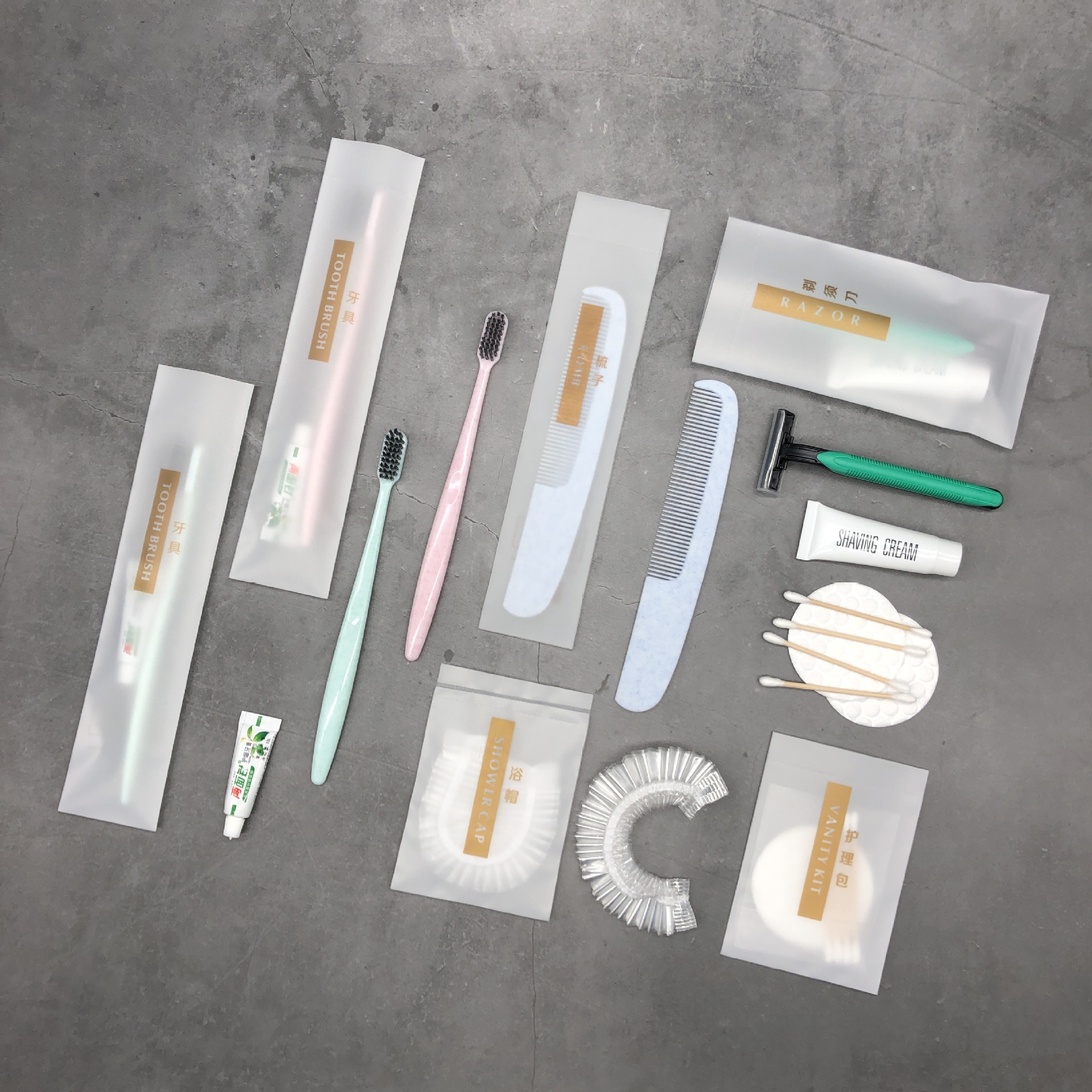 Disposable Toothbrush Hotel Supplies Washing Set Toothbrush Toothpaste Home B &amp; B Hotel Tooth-Cleaners Set Wholesale