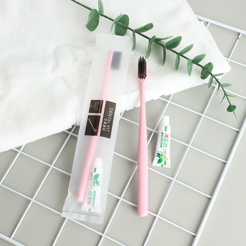 [Sequoia Tree Spot] Hotel Toiletry Set Hotel Toothbrush Toothpaste Customized Hotel Disposable