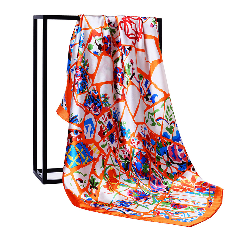 Spring and Autumn New European and American designs silk scarf Summer out in the sun Shawl Beach travel towel woman Spring and Autumn New European and American designs silk scarf Summer out in the sun Shawl Beach travel towel woman