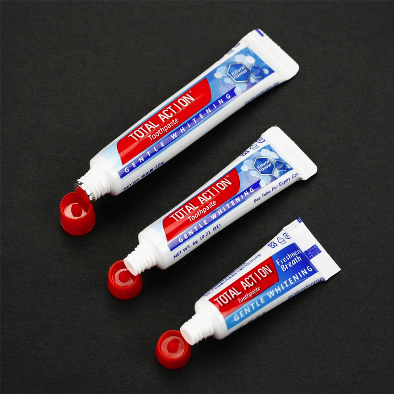 Effective Total Action 6G Chinese and English Toothpaste Hotel Disposable Small Toothpaste Whole Price for