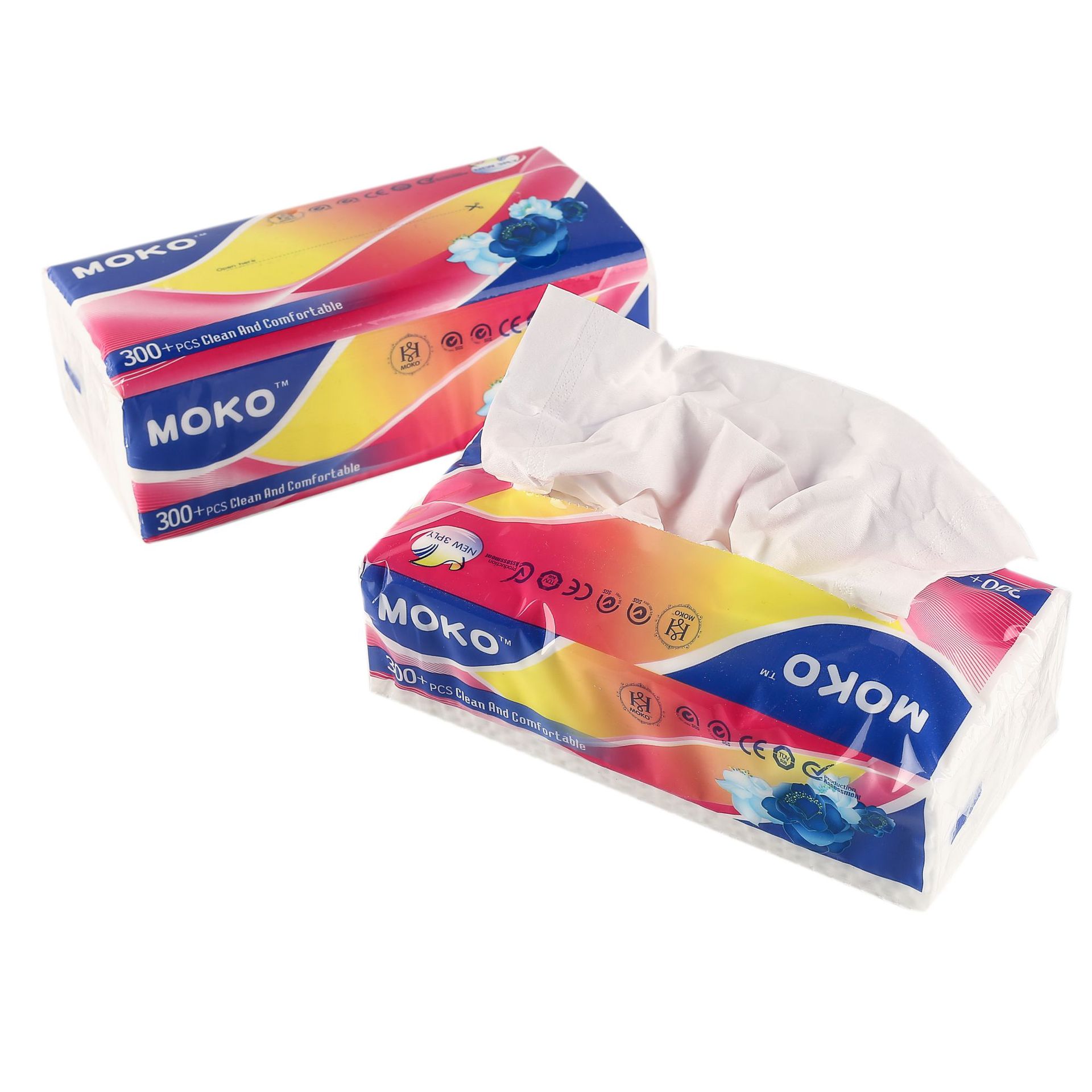 3-Layer Foreign Trade Napkin Wood Pulp Toilet Paper English Packaging Foreign Trade Paper Extraction Facial Tissue Factory Customized Wholesale