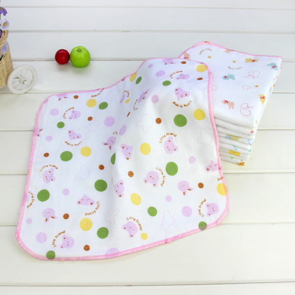 High density double gauze child handkerchief baby saliva towel handkerchief feeding napkin