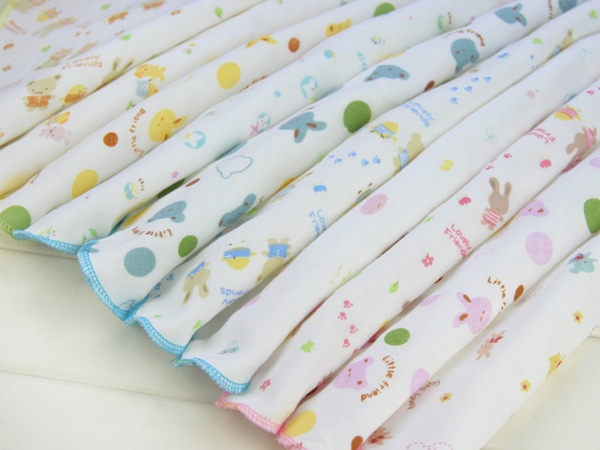 High density double gauze child handkerchief baby saliva towel handkerchief feeding napkin