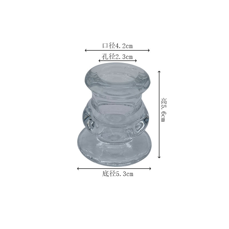 European-Style Pole Candle Candlestick Hotel Household Glass Candlestick Pole Candle Candlestick European-Style Pole Candle Candlestick Hotel Household Glass Candlestick Pole Candle Candlestick