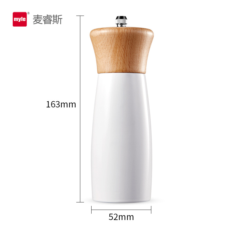 Myle Beech manual grinder Powder grinder Pepper mill salt mill ceramic core adjustable thickness