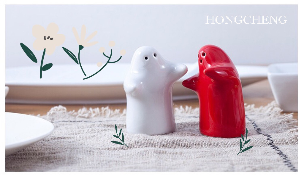 Warm Hug Villain Wall Dong Pepper and Salt Jar Seasoning Jar Ceramic Seasoning Set Condiment Bottle Cans Small Ornaments Warm Hug Villain Wall Dong Pepper and Salt Jar Seasoning Jar Ceramic Seasoning Set Condiment Bottle Cans Small Ornaments