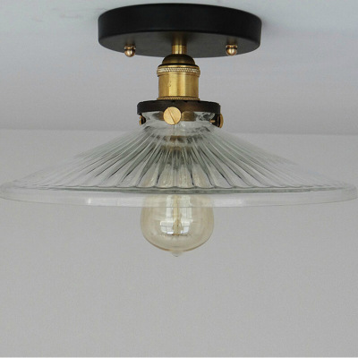 Zhongshan european-style simple fashion glass cover ceiling lamp corridor balcony corridor with glass ceiling lamp