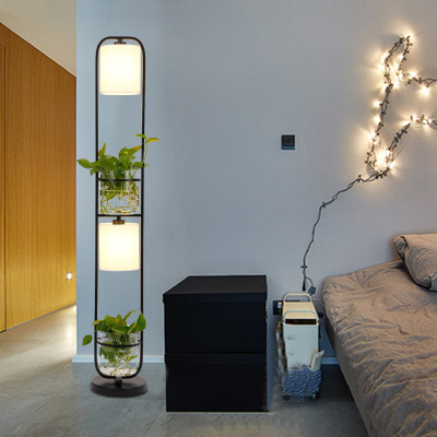 American style tieyi floor lamp simple modern sitting room study bedroom vertical plant hydroponic decoration floor lamp