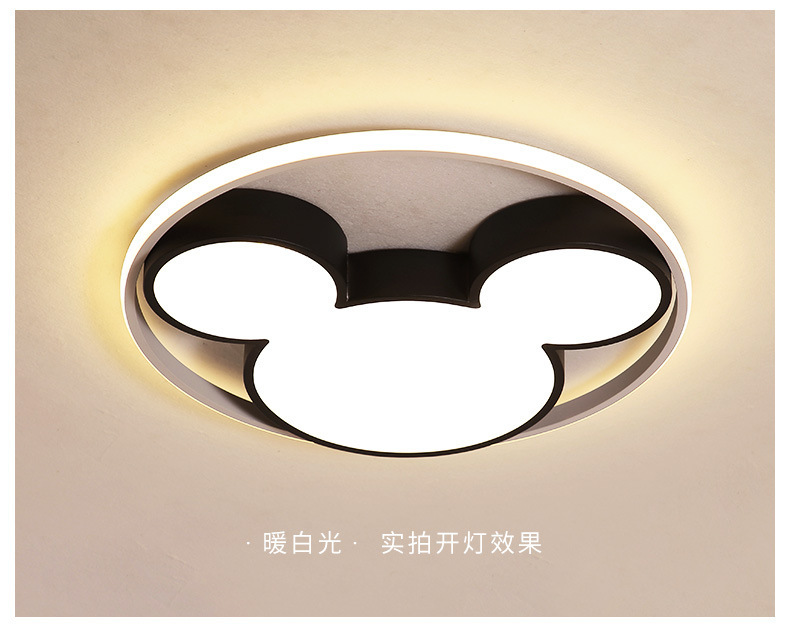 Led bedroom ceiling lamp Stylish creative personality acrylic household lamp cartoon Mickey Mouse children's room lamps Led bedroom ceiling lamp Stylish creative personality acrylic household lamp cartoon Mickey Mouse children's room lamps