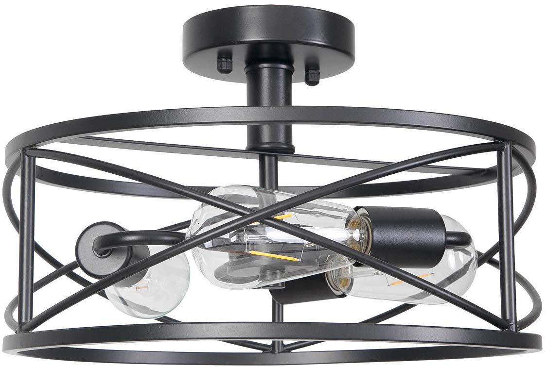 Cross-Border Amazon Ceiling Lamp American Retro Industrial Style Living Room Aisle Hallway Ceiling Lamp Bedroom Lamps
