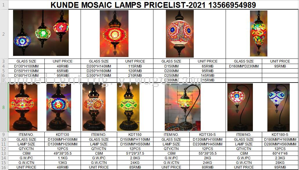Three-Head Turkish-Style Floor Lamp Mosaic Floor Lamp Three-Head Turkish-Style Floor Lamp Mosaic Floor Lamp