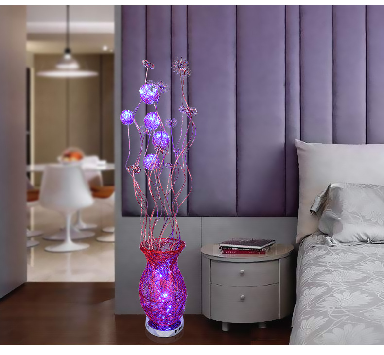 Creative LED Aluminum Steel Vase Floor Lamp Living Room and Hotel Dining Room Wedding Celebration Decoration Floor Lamp Creative LED Aluminum Steel Vase Floor Lamp Living Room and Hotel Dining Room Wedding Celebration Decoration Floor Lamp