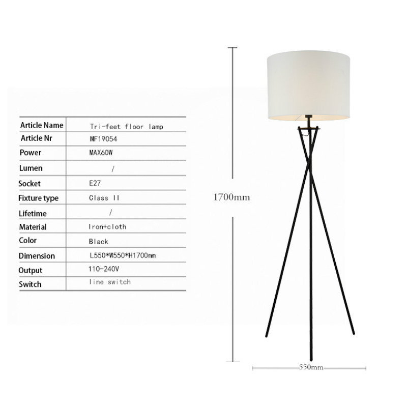 Modern simple tripod floor lamp Velcro lamp floor lamp Modern simple tripod floor lamp Velcro lamp floor lamp
