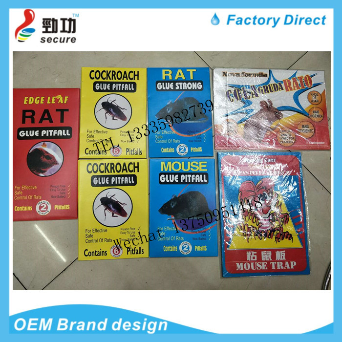 Alt-red tube mouse glue trap rat trap cage drug kill rat blanket glue