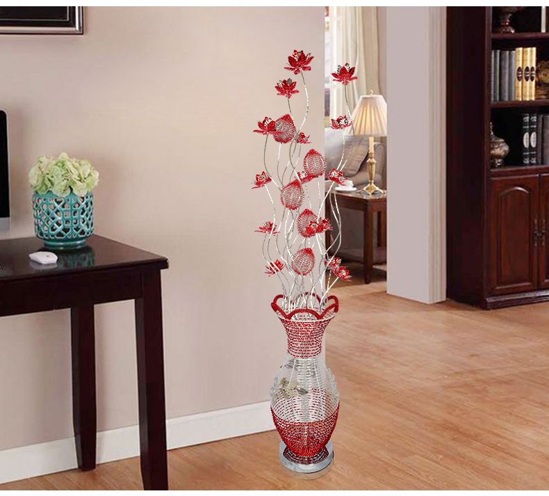 Fashionable Modern Red Warm Wedding Bedroom Floor Lamp Wedding Gift Decoration Living Room and Bedside Floor Lamp Fashionable Modern Red Warm Wedding Bedroom Floor Lamp Wedding Gift Decoration Living Room and Bedside Floor Lamp