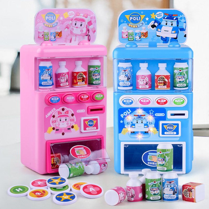 Simulation Vending Machine Cash Register Play House Toys Children&#039;s Automatic Drinks Vending Machine Vending Machine Toys Free Shipping