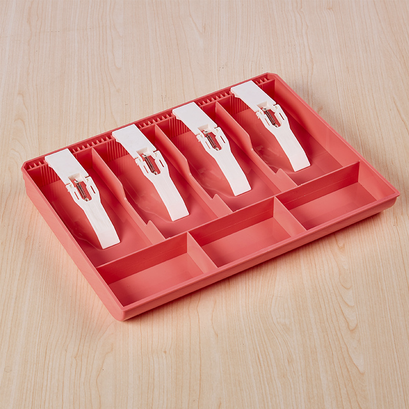 Four-Grid Supermarket Cash Register Box Cash Register Drawer Cash Register Cash Box Cash Box