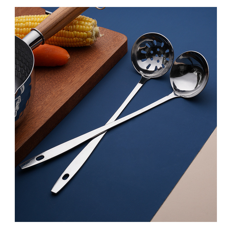 Stainless Steel Soup Ladle Domestic Hot Pot Kitchen Utensils for Colander Extra Thick Band Hook Hot Pot Spoon Long Handle Strainer and Soup Spoon Stainless Steel Soup Ladle Domestic Hot Pot Kitchen Utensils for Colander Extra Thick Band Hook Hot Pot Spoon Long Handle Strainer and Soup Spoon
