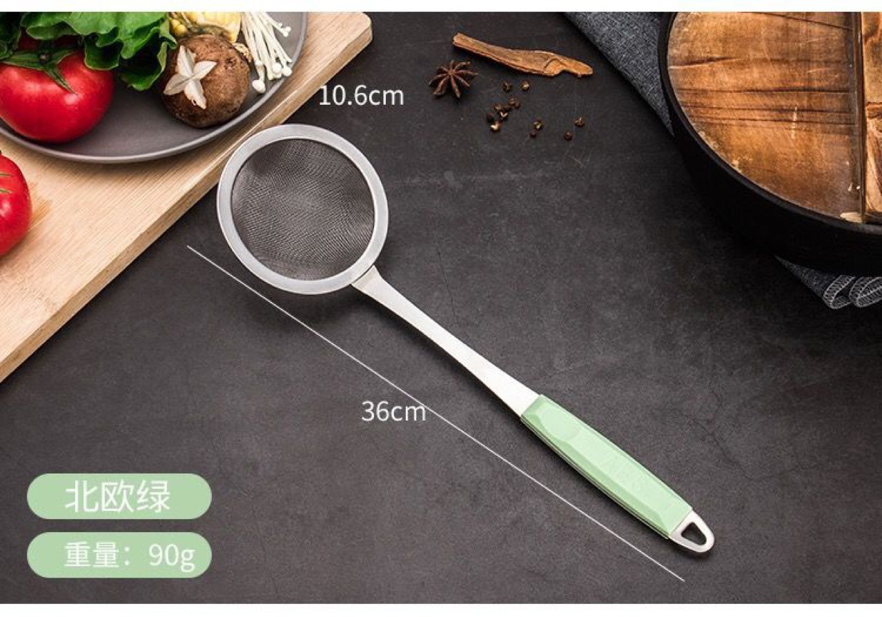 Factory Wholesale Thickened Stainless Steel Colander Household Strainer Filter Screen Deep Frying Hot Pot Strainer Kitchen Supplies