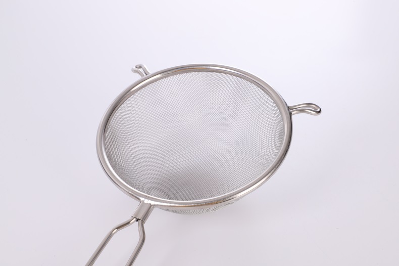 Gat Thick Stainless Steel Handle Oil Grid Binaural Foam Strainer Spoon Soymilk Filtration Screen Juice Colander Factory Direct Sales