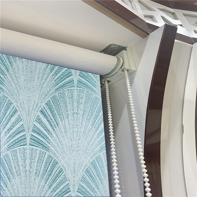 Foreign trade roller shutter manufacturers straight Jacquard full shading thickening and topping roller curtain fabric finished Bead roller shutter Foreign trade roller shutter manufacturers straight Jacquard full shading thickening and topping roller curtain fabric finished Bead roller shutter