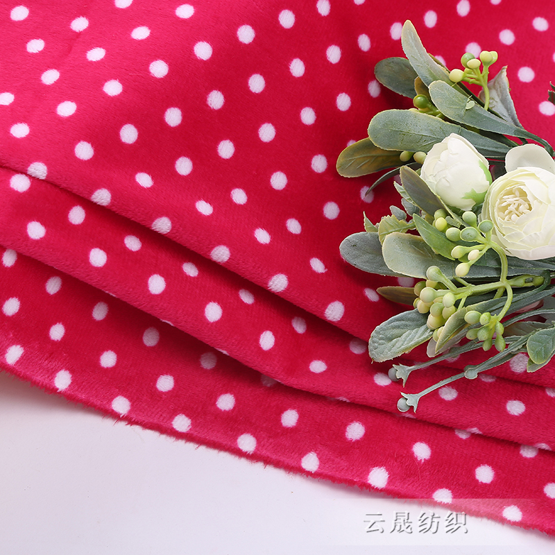 Super soft spot spot color pull wool fabric sofa curtain fabric art elastic pillow clothing toys wholesale