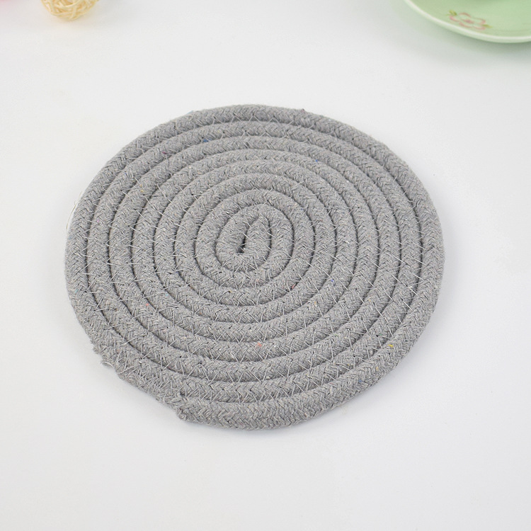 Factory Direct Sales Coasters Heat Insulation Anti-Scald Coaster Non-Slip Stain-Resistant Dog Coasters Cotton String Pet Bowl Pad Coasters Customization Factory Direct Sales Coasters Heat Insulation Anti-Scald Coaster Non-Slip Stain-Resistant Dog Coasters Cotton String Pet Bowl Pad Coasters Customization