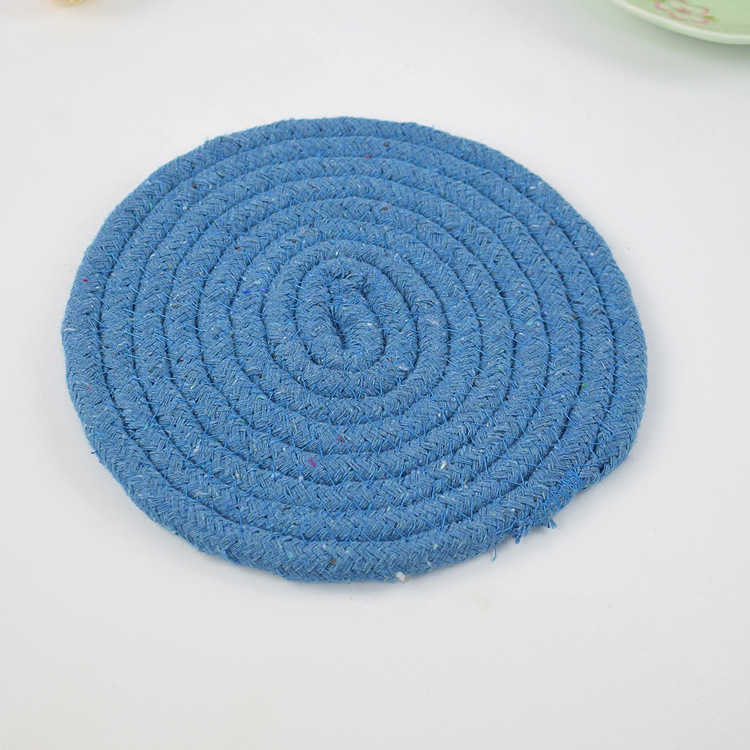 Factory Direct Sales Coasters Heat Insulation Anti-Scald Coaster Non-Slip Stain-Resistant Dog Coasters Cotton String Pet Bowl Pad Coasters Customization Factory Direct Sales Coasters Heat Insulation Anti-Scald Coaster Non-Slip Stain-Resistant Dog Coasters Cotton String Pet Bowl Pad Coasters Customization