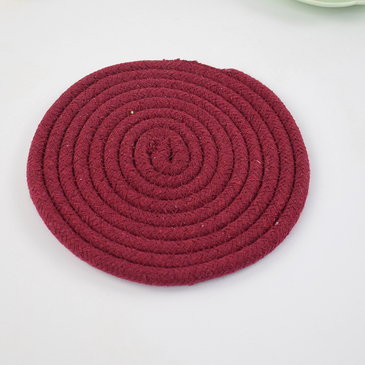 Factory Direct Sales Coasters Heat Insulation Anti-Scald Coaster Non-Slip Stain-Resistant Dog Coasters Cotton String Pet Bowl Pad Coasters Customization Factory Direct Sales Coasters Heat Insulation Anti-Scald Coaster Non-Slip Stain-Resistant Dog Coasters Cotton String Pet Bowl Pad Coasters Customization