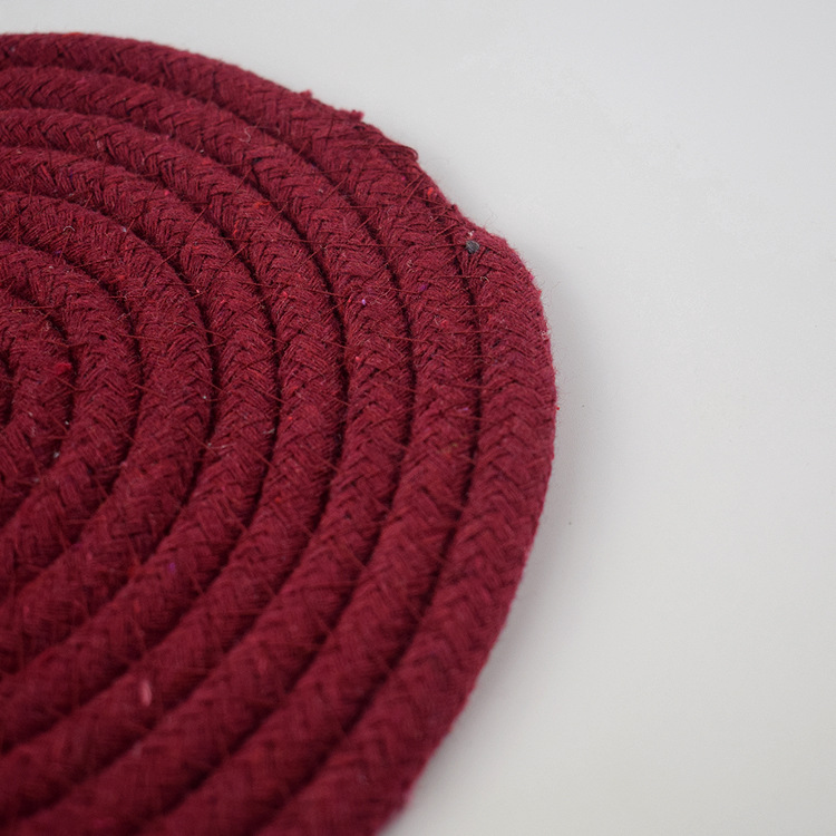 Factory Direct Sales Coasters Heat Insulation Anti-Scald Coaster Non-Slip Stain-Resistant Dog Coasters Cotton String Pet Bowl Pad Coasters Customization Factory Direct Sales Coasters Heat Insulation Anti-Scald Coaster Non-Slip Stain-Resistant Dog Coasters Cotton String Pet Bowl Pad Coasters Customization