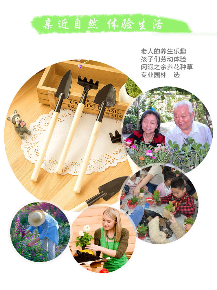 Three-Piece Gardening Tool Set Mini Garden Tools Multi-Function Spatula Rake Shovel Household Plant Pine Shovel Three-Piece Gardening Tool Set Mini Garden Tools Multi-Function Spatula Rake Shovel Household Plant Pine Shovel
