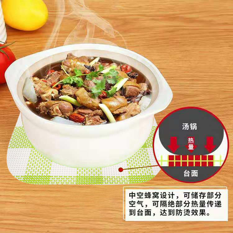 [20 pieces at special price of 0.99 yuan clearance] 15.5*15.5cm teslin tableware, bowl and pan heat insulation pad.