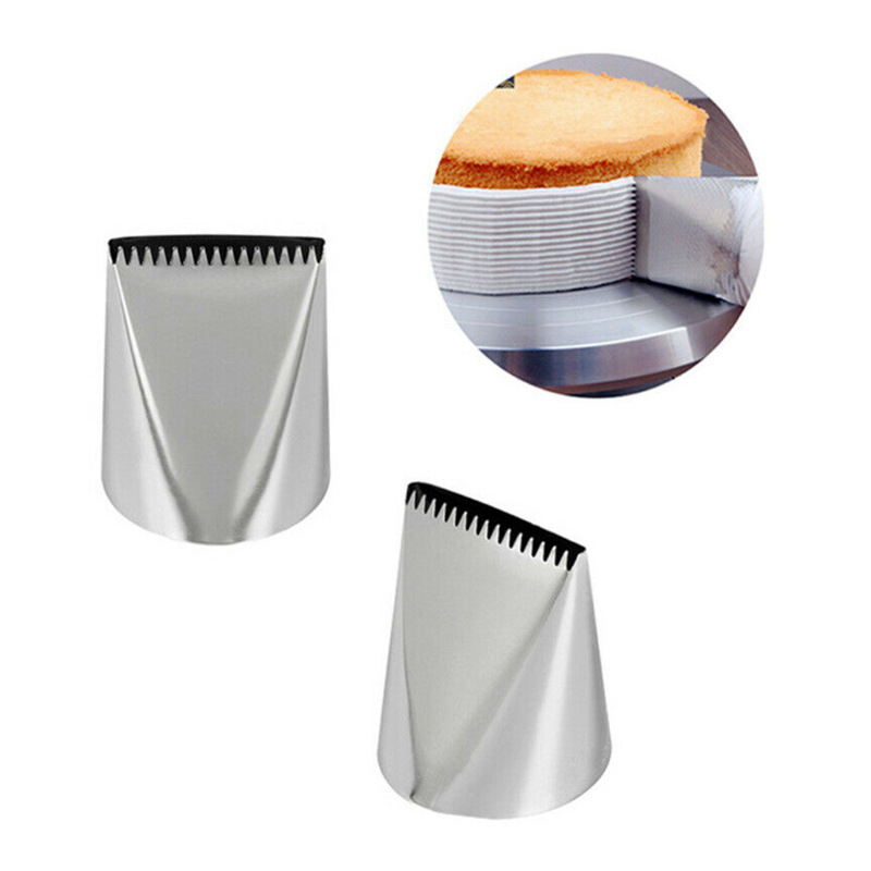 Large Stainless Steel Single-Sided Serrated Cream Spatula Decorating Nozzle Cream Cake Decoration Baking Tool Large Stainless Steel Single-Sided Serrated Cream Spatula Decorating Nozzle Cream Cake Decoration Baking Tool