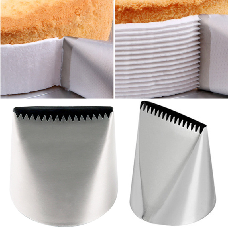 Large Stainless Steel Single-Sided Serrated Cream Spatula Decorating Nozzle Cream Cake Decoration Baking Tool Large Stainless Steel Single-Sided Serrated Cream Spatula Decorating Nozzle Cream Cake Decoration Baking Tool