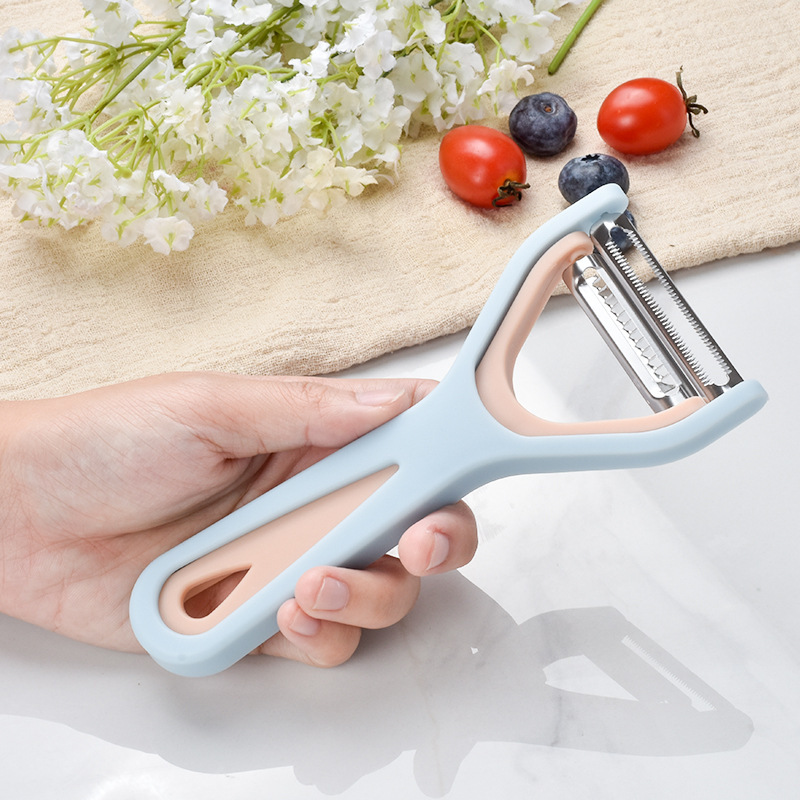 Stainless Steel Peeler Paring Knife Kitchen Tools Two-in-One Grater Peeler