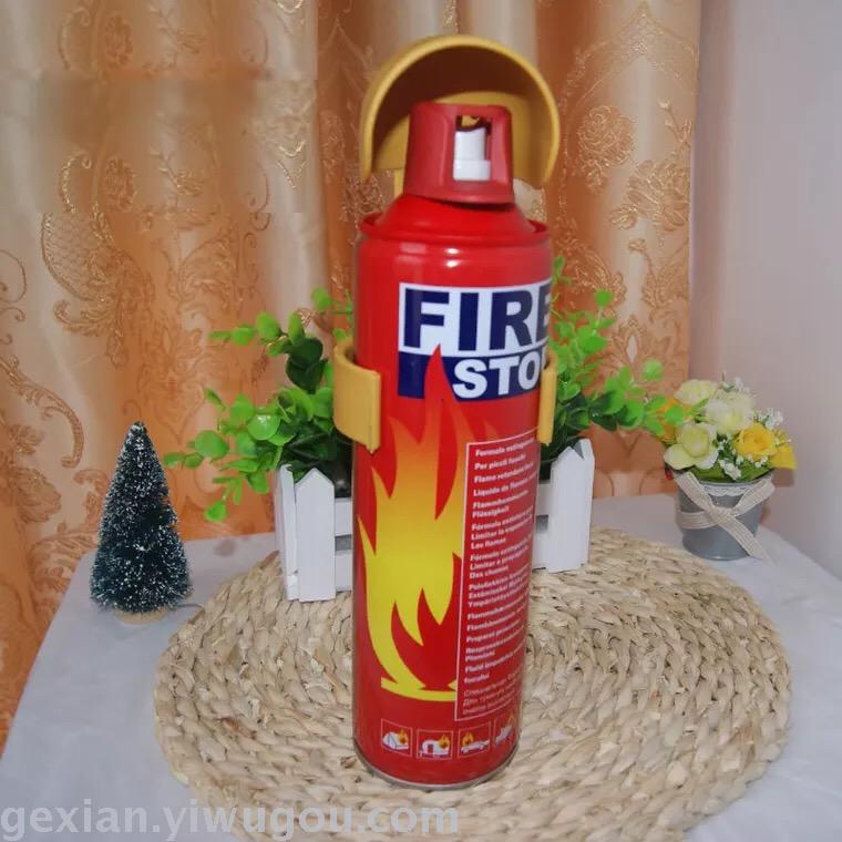 Car with a mini fire extinguisher foam Car with a mini fire extinguisher foam