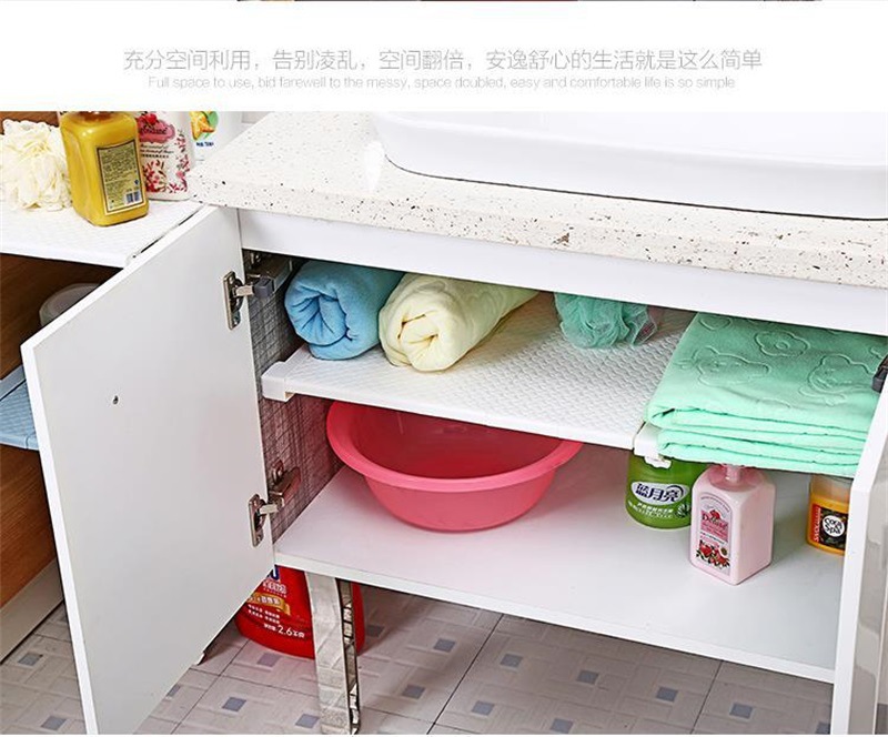 Retractable Wardrobe Storage Layered Partition Punch-Free Wall Mounted Storage Rack Kitchen Bathroom Shelf Dormitory Fantastic Retractable Wardrobe Storage Layered Partition Punch-Free Wall Mounted Storage Rack Kitchen Bathroom Shelf Dormitory Fantastic