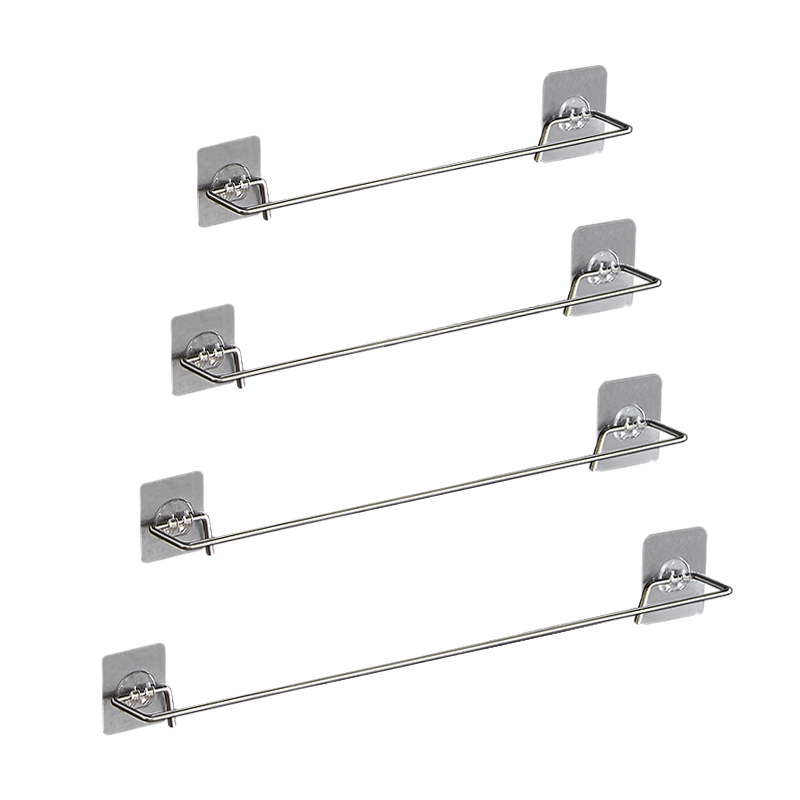 Solid Stainless Steel Kitchen Lid Rack Punch-Free Bathroom Rack Towel Rack Multi-Functional Storage Slippers Shelf