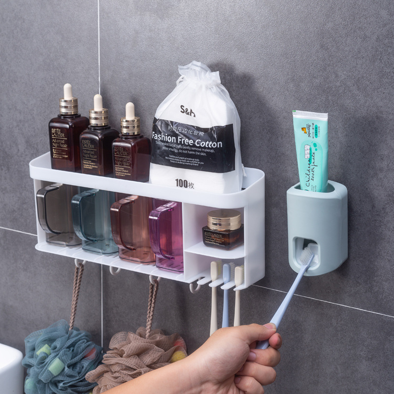 Bathroom Storage Storage Holder Shelf Bathroom Iron Storage Rack Toilet Washstand Punch-Free Wall-Mounted