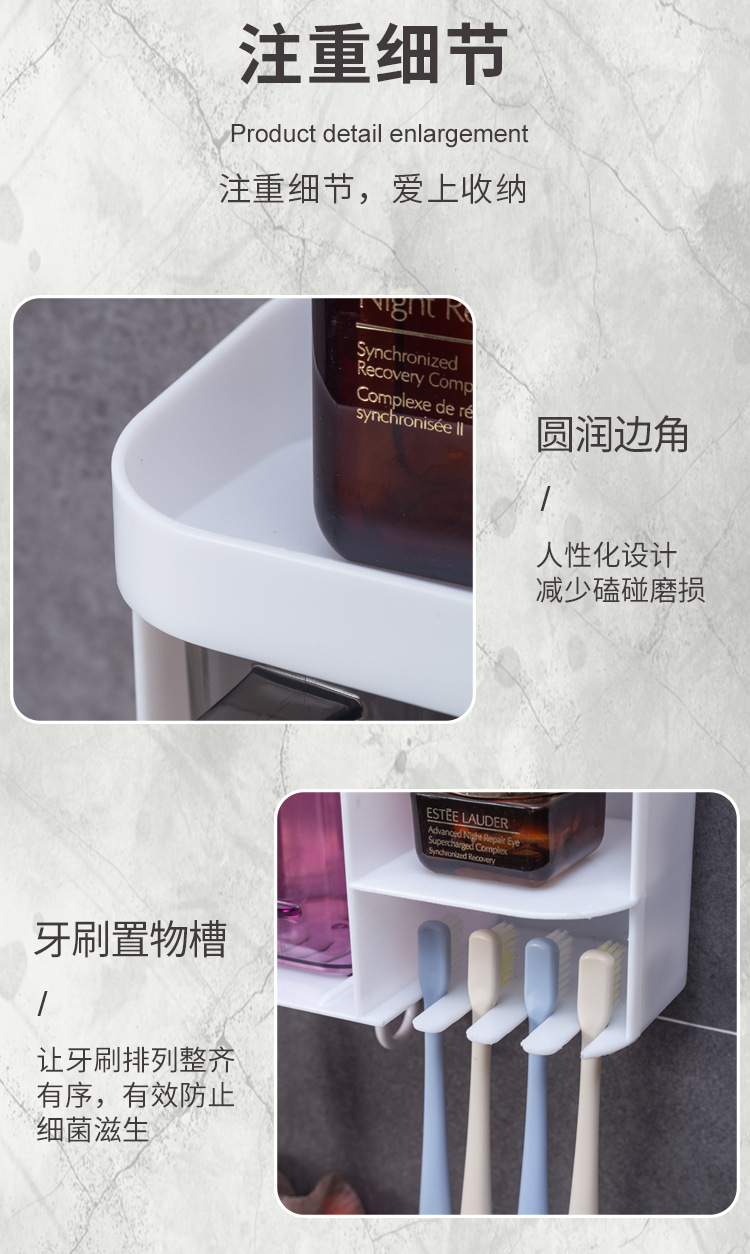 Bathroom Storage Storage Holder Shelf Bathroom Iron Storage Rack Toilet Washstand Punch-Free Wall-Mounted