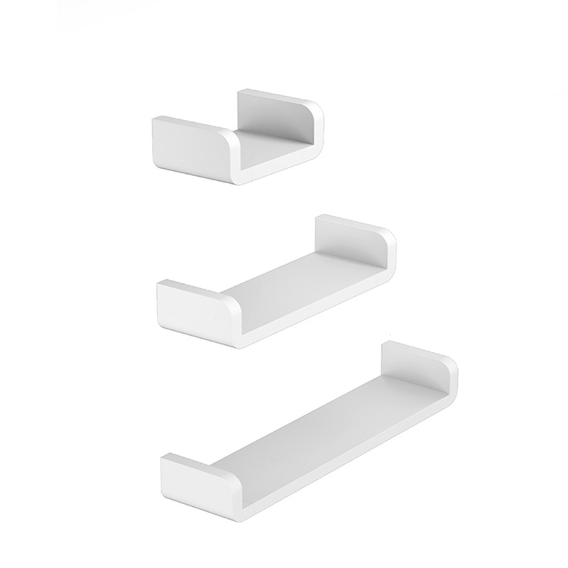 Punch-Free Bathroom Rack Bathroom Wall Rack Bathroom Waterproof Shelf Plastic Storage Shelf