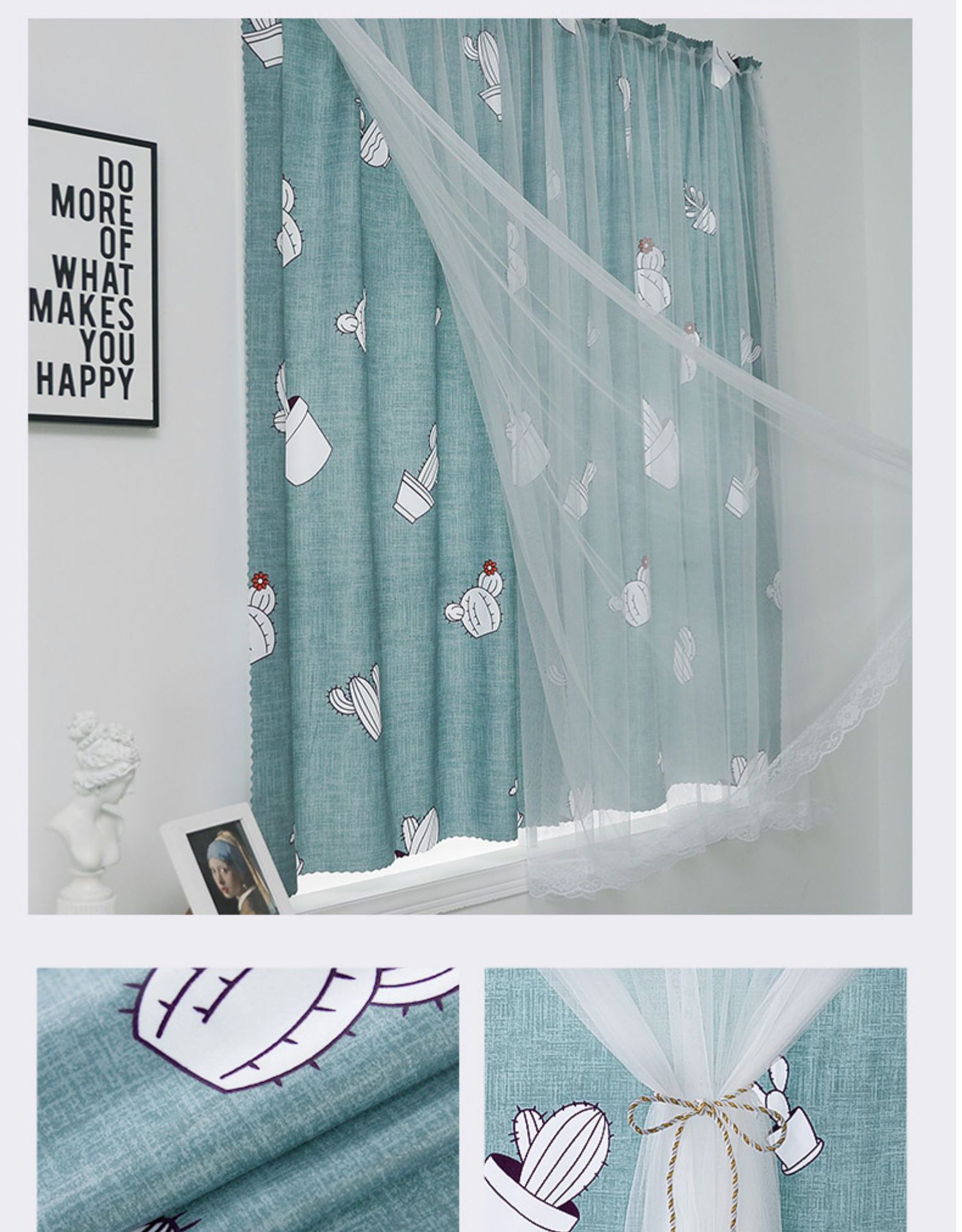 Hole-Free Velcro Shading Curtain Dormitory Bedroom Bay Window Kitchen Light Transmission Nontransparent Mesh Curtains Cloth Finished Wholesale Hole-Free Velcro Shading Curtain Dormitory Bedroom Bay Window Kitchen Light Transmission Nontransparent Mesh Curtains Cloth Finished Wholesale
