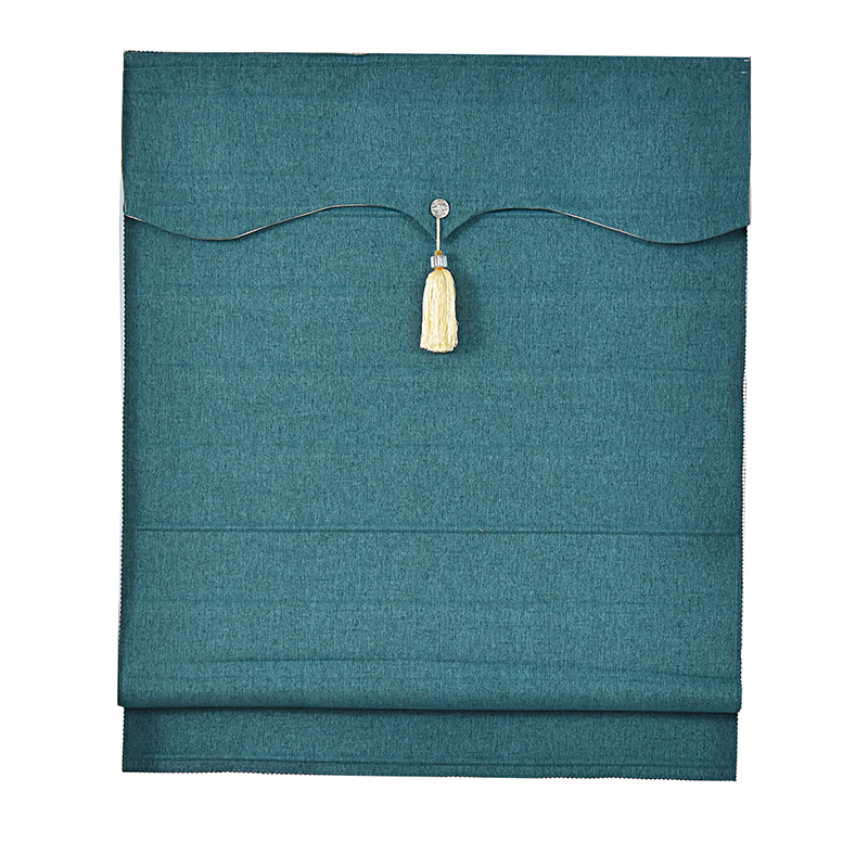 2021new Electric Curtain Living Room Bedroom Office Bay Window Short Roll-up Lifting Roman Curtains Shading
