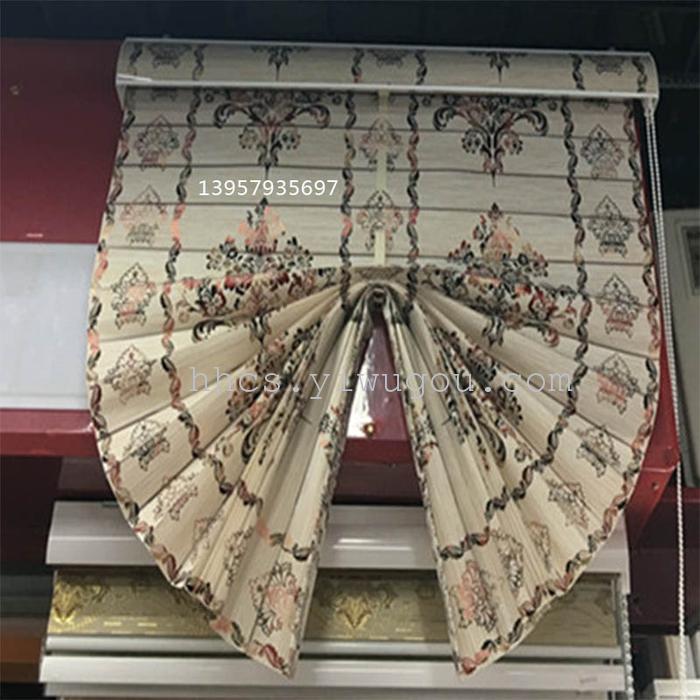 Direct manufacturers customized new high precision fan Rome art curtain rousha curtains window products wholesale
