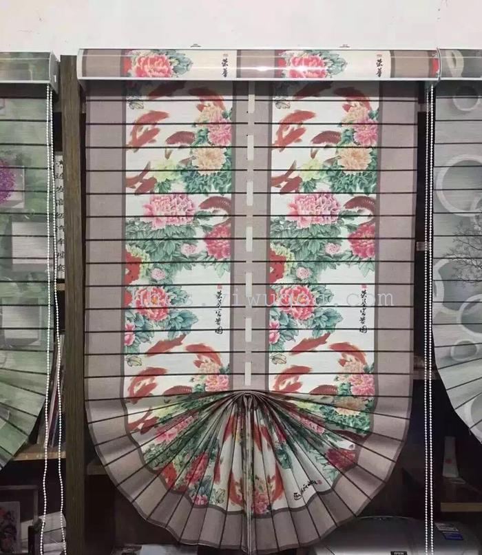 Direct manufacturers customized new high precision fan Rome art curtain rousha curtains window products wholesale